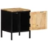Kép 4/11 - Éjjeliszekrény Barna és fekete 30 x 30 x 40 cm
