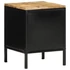 Kép 7/11 - Éjjeliszekrény Barna és fekete 30 x 30 x 40 cm