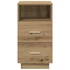 Kép 4/11 - Artisan tölgy színű éjjeliszekrény 2 fiókkal 36 x 36 x 68 cm