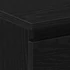 Kép 9/11 - Éjjeliszekrény fiókkal Fekete tölgy 30 x 30 x 40 cm