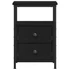 Kép 6/11 - Fekete tölgy színű éjjeliszekrény 34 x 35,5 x 50 cm