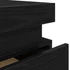 Kép 10/11 - Éjjeliszekrény fiókkal Fekete tölgy 35 x 39 x 55 cm