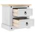 Kép 5/11 - Éjjeliszekrény Corona Fehér 53 x 39 x 47 cm tömör fenyőfa