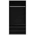 Kép 4/10 - Fekete fa ruhásszekrény 100 x 50 x 200 cm
