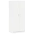 Kép 1/10 - Fehér ruhásszekrény 80 x 52 x 180 cm
