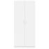Kép 4/10 - Fehér ruhásszekrény 80 x 52 x 180 cm