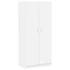 Kép 1/11 - Fehér ruhásszekrény 90 x 52 x 200 cm