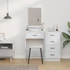 Kép 4/11 - Öltözködőasztal fiókkal tükörrel Fehér 50 x 41 x 140 cm