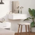 Kép 2/11 - vidaXL Öltözködőasztal fiókkal tárolóval Fehér 60 x 40 x 70 cm fa