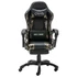 Kép 1/11 - Fekete-terepszínű műbőr gamer szék lábtartóval