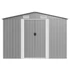 Kép 5/10 - Szürke fém kerti fészer 257 x 580 x 181 cm