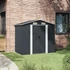 Kép 3/11 - Antracitszürke acél kerti fészer 204 x 132 x 186 cm