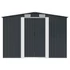 Kép 5/11 - Antracitszürke acél kerti fészer 257 x 205 x 178 cm