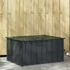 Kép 2/11 - Kerti Tároló Doboz Fekete 101 x 82 x 50 cm Acél