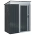 Kép 1/11 - vidaXL Kertiszerszámos házak Antracit 137 x 81 x 180 cm Fém