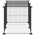 Kép 4/8 - 8-paneles fekete acél kisállatketrec 35 x 35 cm