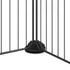 Kép 7/9 - 20 paneles fekete acél kisállatketrec ajtóval 35 x 35 cm