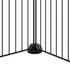 Kép 7/9 - 44 paneles fekete acél kisállatketrec ajtóval 35 x 35 cm