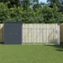 Kép 2/8 - vidaXL antracitszürke horganyzott acél kutyakennel 165 x 455 x 181 cm