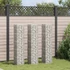 Kép 1/7 - 3 db vas gabion magaságyás 30 x 30 x 150 cm