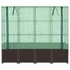 Kép 4/9 - zöld horganyzott acél kerti magaságyás 152x40x68 cm