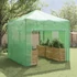 Kép 3/11 - Üvegház pop-up kerettel tetővel Zöld 290 x 290 x 315 cm Vas
