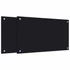 Kép 1/10 - vidaXL 2 db fekete edzett üveg konyhai fröccsenésgátló 70 x 40 cm