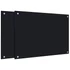 Kép 1/10 - vidaXL 2 db fekete edzett üveg konyhai fröccsenésgátló 70 x 50 cm