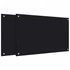 Kép 1/10 - vidaXL 2 db fekete edzett üveg konyhai fröccsenésgátló 80 x 50 cm
