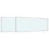 Kép 1/8 - vidaXL Konyhai fröccsenésgátló 2 pcs Fehér 100 x 40 cm edzett üveg
