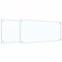Kép 1/8 - vidaXL Konyhai fröccsenésgátló 2 pcs ítlátszó 90 x 40 cm edzett üveg