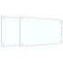 Kép 1/8 - vidaXL Konyhai fröccsenésgátló 2 pcs ítlátszó 90 x 50 cm edzett üveg