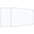 Kép 1/8 - vidaXL Konyhai fröccsenésgátló 2 pcs ítlátszó 90 x 60 cm edzett üveg