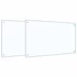 Kép 1/8 - vidaXL Konyhai fröccsenésgátló 2 pcs ítlátszó 100 x 60 cm edzett üveg