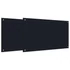 Kép 1/8 - vidaXL Konyhai fröccsenésgátló 2 pcs Fekete 100 x 60 cm edzett üveg