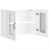 Kép 6/11 - Konyhai fali szekrény üvegajtóval Kalmar fehér színű