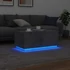 Kép 5/11 - Betonszürke dohányzóasztal LED-lámpákkal 90x50x40 cm