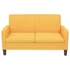 Kép 1/4 - Kétszemélyes sárga kanapé 135 x 65 x 76 cm