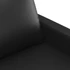Kép 6/8 - Fekete műbőr kanapéfotel 60 cm