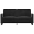 Kép 3/8 - Kétszemélyes fekete bársony kanapé 140 cm