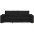 Kép 4/9 - 3 személyes, fekete szövetkanapé 220x78x84 cm