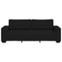 Kép 4/9 - 3 személyes fekete szövetkanapé 220x77x82 cm