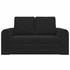 Kép 6/11 - Kanapéágy Fekete Bársony 148 x 71 x 83 cm
