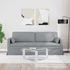 Kép 3/9 - Kanapé Világosszürke 198 x 78 x 80 cm szövet