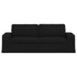 Kép 4/9 - Kanapé Fekete 222 x 80 x 82 cm szövet