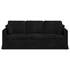 Kép 4/9 - Kanapé Fekete 198 x 78 x 80 cm Bársony