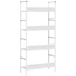 Kép 7/11 - 4 szintes fehér könyvespolc 60 x 27,6 x 124,5 cm