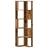 Kép 1/10 - 5 szintes antik fa sarok könyvespolc 50 x 50 x 179cm