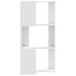 Kép 5/10 - 3 szintes fehér sarok könyvespolc 50 x 50 x 102 cm