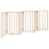 Kép 6/11 - Összecsukható ajtós kutyakapu 6 panellel, 300 cm, nyárfa